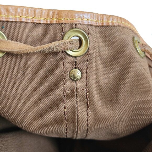 LOUIS VUITTON BROWN MONOGRAM NOE DRAWSTRING BUCKET BAG - Picture 16 of 16